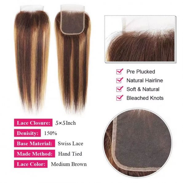 straight hair bundles with 5×5 closure (2)