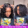 air cap bouncy water wave wear go wig