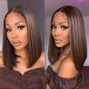 bleach knots highlight straight bob wig (3)