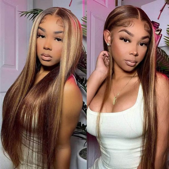 special offer honey blonde lace front wig (4)