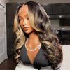 blonde highlight glueless wig