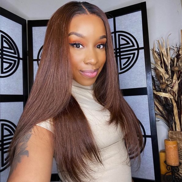 ombre brown with dark roots glueless wig (2)