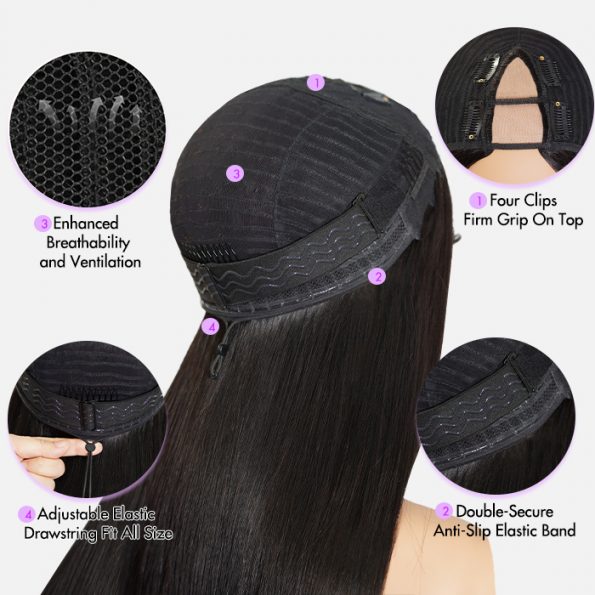 v part wig construction