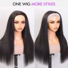 yaki straight half wig