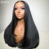 super double drawn bone straight wig mid length (2)
