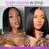 6×5 bone straight bob wig sdd